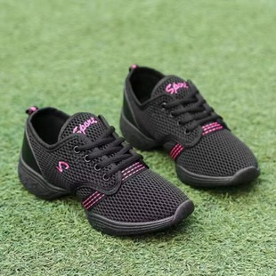 Qiwan Summer Women's Shoes Mesh Breathable Dance Shoes Mom Square Dance Shoes Easiest for Match Sports Shoes Mesh Shoes