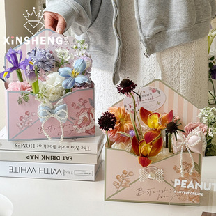 Core pearl bow flower bouquet decoration handmade diy gift matching materials floral packaging materials