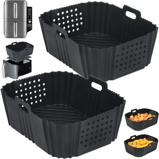 Для Ninja SL401 двухслойный 2 корзины фритюрницы BYKITCHEN воздуха фритюрницы силиконовая подкладка
