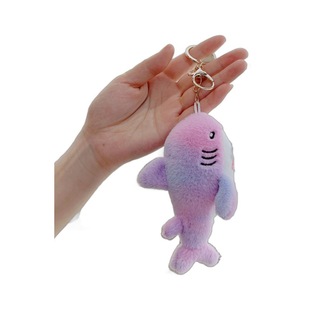 Rainbow Shark Cute Cute Small Pendant Plush Toy Doll Shark Bag Pendant Keychain Cloth Doll Doll