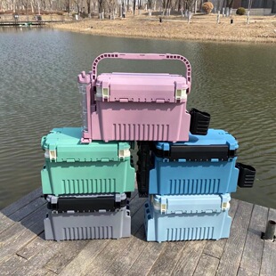 Factory Direct new outdoor Luya box wild fishing PP multi-function fishing box rod holder storage bait Luya box