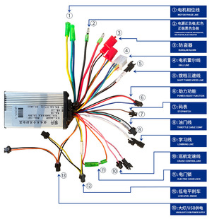 Литиевая батарея специальный 6-трубный контроллер 24v36v48v250w350w бесщеточный электромобиль складной автомобиль велосипед