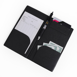 Now imitate leather hotel cash register book Bill clip purchase order clip leather checkout clip high frequency voltage technology