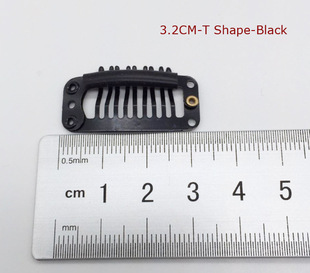 Factory wholesale stainless steel 3.2cm9 tooth drop clip wig clip BB clip reissue clip hair extension clip