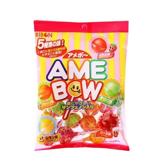 ribon Liben imported from Japan 5 kinds of fruit assorted flavor lollipop children snack candy snack 120g