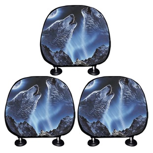 Factory Direct luminous butterfly printing cross-border car decoration supplies three pack one piece minimum order car pillow support