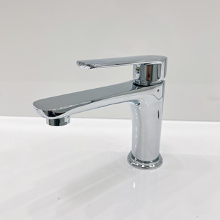 Qi Kun all copper Kolo basin single hole faucet Bath Cabinet extended water wash basin Basin hot and cold faucet wholesale