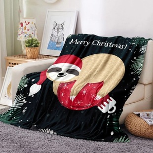 Christmas Halloween Blanket Printed Flannel Casual Blanket Children's Blanket Holiday Gift Gift