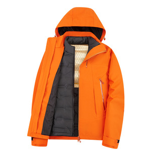 2024 autumn and winter new assault clothing for men and women with windproof warm removable 90 velvet liner three-in-one two-piece set