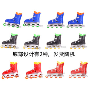 Cross-border finger skates mini inline skating shoes tools assembly creative new strange model children's toys