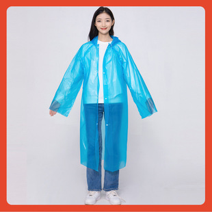 ✅Long PEVA Thickened Full Body Raincoat for Adult Men and Women Outdoor Disposable Hiking Rain Suit Transparent Portable Poncho