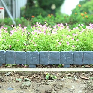Small Fence Imitation Stone Fence Outdoor Courtyard Flower Beds Outdoor Decorative Vegetable Garden Fence Garden Fence Earth Retaining Board