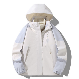 Альпинист Suzaku Red Outdoor три в одном куртки для мужчин и женщин водонепроницаемый и ветрозащитный теплый набор из двух частей осенью и зимой
