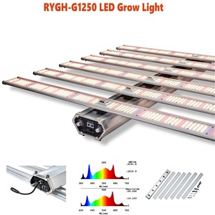 G1250 1250 1250w wide board 4 * 4ft1.1m large farm LED plant fill light octopus plant light
