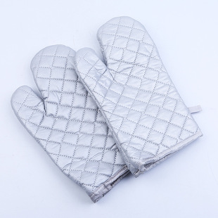 Extended Gloves for Baking Oven, Thickeneded High Temperature Resistant Gloves, Heat Resistant Microwave Oven Insulation Oven Gloves