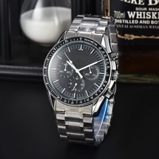 Foreign trade super moon landing bully series multifunctional luminous quartz men's watch alloy stainless steel strap classic cross-border