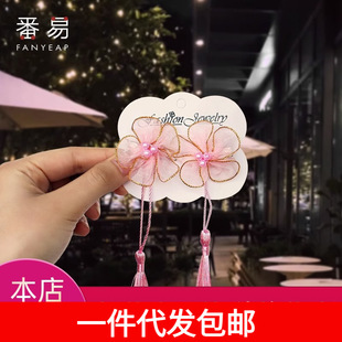 Postage/hair accessories/antique/children A1P49-children's antique Chinese clothing hair accessories feeling plate hair pin national style horse skirt