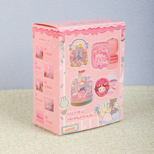 Student handmade cream glue diy alarm clock material bag children's educational teaching clock girl wake-up clock toy