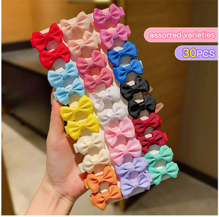 Children's bow hairpin and hairline,Simple cloth clip Cute