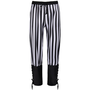 2025 new men's medieval retro leggings striped pants pirate pants cos clothing foreign trade pants wholesale tide