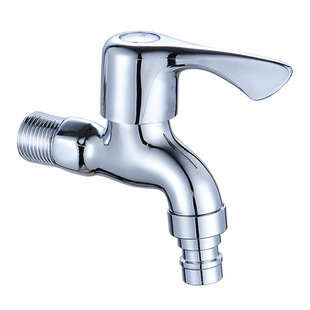 Copper washing machine faucet household balcony bathroom pointed mouth single cold 4 points washing machine mop pool faucet wholesale