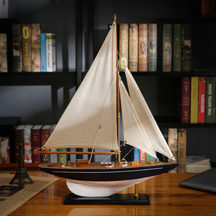 American-style single-mast sailboat decoration model bedroom desk soft decoration decoration for friends housewarming