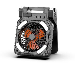 Solar Fan Outdoor Camping Portable Rechargeable Fan Amazon Hot Sale Outdoor Camping Lighting Fan Light