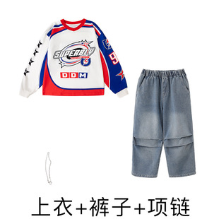 Hip-hop Children's Fashion Clothing Boys suit Children's Hiphop June 1 Performance Clothing Girls Hip-hop Style Jazz Dance Clothing