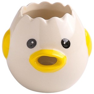 Creative chicken ceramic protein egg white separator easy to wash egg filter baking tools egg yolk filter