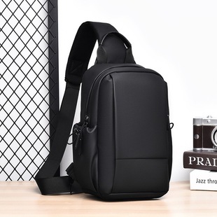 Cross-border Men's Chest Bag Fashion Shoulder Bag Casual Travel Women's Crossbody Bag Trendy High-end Lightweight Waterproof Chest Bag