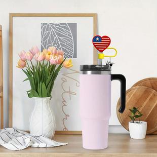 Specifications Dunhuang American Star Pendant Series Cartoon Milk Tea Drink Straw Sleeve PVC Straw Dust Cap