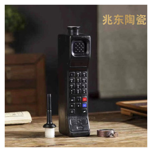 Jingdezhen Retro Nostalgic Big Brother bb Machine Blank Wine Bottle Ceramic 0.5kg Household Sealed Collection Decorative Ornaments