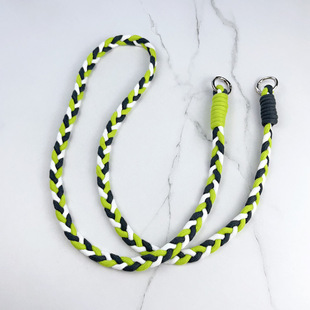 Crossbody color matching twist mobile phone braided rope creative simple double-headed knotted color handmade rope halter mobile phone lanyard