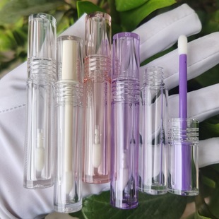 Спот 2ml Круглая прозрачная губная глазурь губная полая трубка подводка для глаз труба для ресниц труба для пластырей для разлива бутылки для макияжа упаковочные материалы