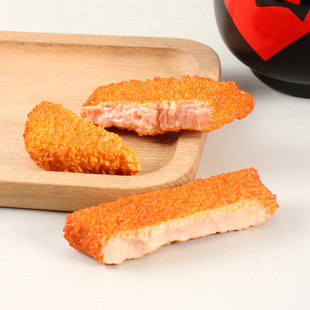 Simulation Food Play Fried Pork Chop Micro Food Play Fried Chicken Chop Fun Barbecue Fried String Stall Props Keychain Pendant