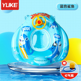 New Baby with Ceiling Lie Ring Children's Swimming Ring Heighed Airbag Anti-rollover Sunshade Baby Inflatable Seat Ring