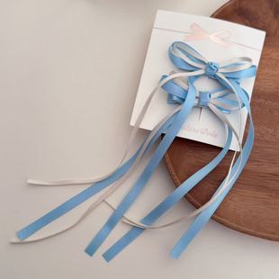 New Sweet Bow Ribbon Children's Hairband Hairpin Pair Rope Hair Rope Rubber Band