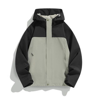 Men's 20247 Spring and Autumn Outdoor Travel Mountaineering Jacket for Men's and Women's Daily Hooded Casual Jacket