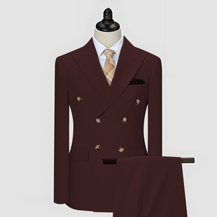 Foreign Trade Suit Men's Business Suit Slim-fit Foreshare Cross-border Wedding Wedding Suit Double-breasted suit