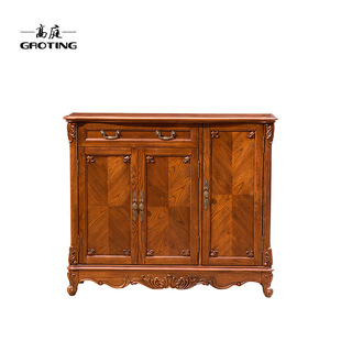Guangdong Foshan American solid wood entrance cabinet American solid wood shoe cabinet support color plate to provide spot wholesale