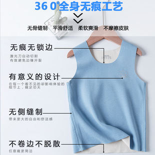 Children's warm vest infant de velvet double-sided brushed boys' and girls' thick velvet waistcoat baby cotton vest