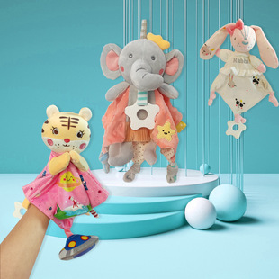 Baby Puzzle Anting Towel Entrance Gnawing Teething Triangle Towel Baby Sleeping Doll Children's Toy