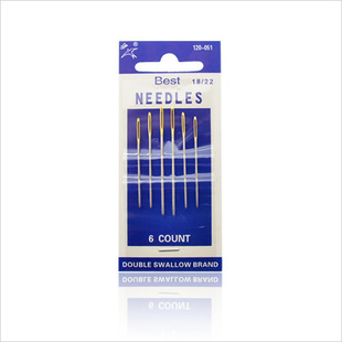 Shuangyan Brand Handmade Multi-specification Functional Gold Tail Hand Sewing Needle Embroidery Needle Sewing Needle Shuangyan Big Eye Steel Needle Card