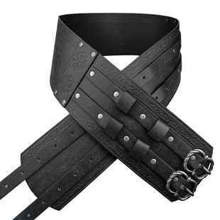 Medieval wide belt Nordic Viking style vintage COSPLAY props Amazon TEMU cross-border hot sale