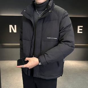 Live explosions thick warm cross-border tide brand national standard high quality down jacket stand collar Joker coat can be opened