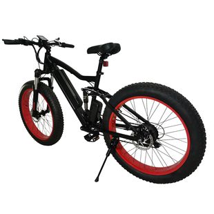 Soft tail double shock-absorbing electric bicycle 26-inch snow electric bicycle wholesale bicycle double drive mountain electric bicycle