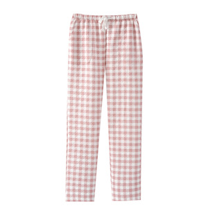 Autumn and Winter home pants couple plaid trousers men's pajama pants quilted warm casual loose women's trousers