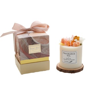 Aromatherapy Candle Gift Box Immortal Flower Aromatherapy Candle Flower Series Hand Gift Aromatherapy Candle Smokeless Soybean Wax