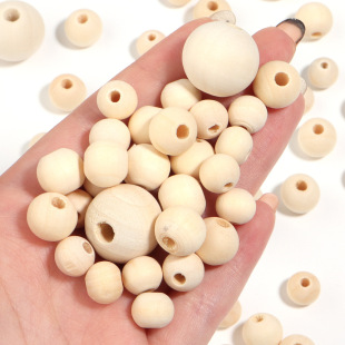 8-30mm large hole lotus round beads log color loose beads wholesale decorative diy wood handmade jewelry accessories