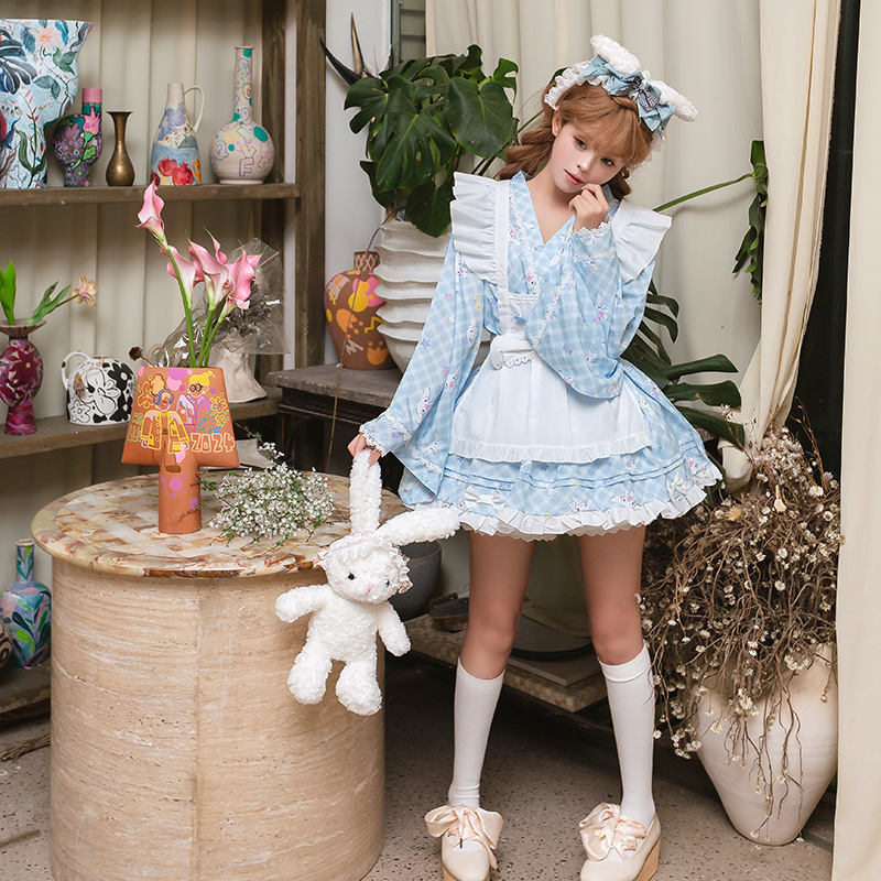 Original New Style Holiday Gift Yugui Dog and Wind suit Lolita Cute Sweet Dress Maid Dress